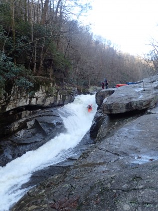 David Cohen's perfect line on a high water Gorilla run still resulted in a dislocated thumb. Photo Credit Olivia Linney